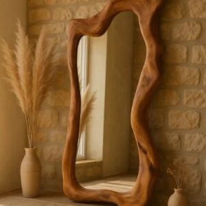 miroir artisanal encadré